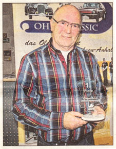 Rolf Grußendorf aus Magdeburg hat die erste Oldtimer-Meisterschaft gewonnen. Foto V. Hömke